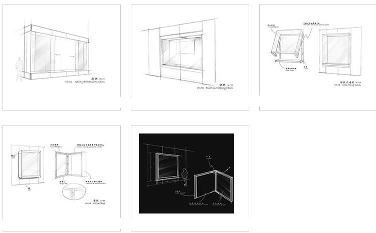 主要展示繪畫，地毯，服裝等扁平物體墻柜
